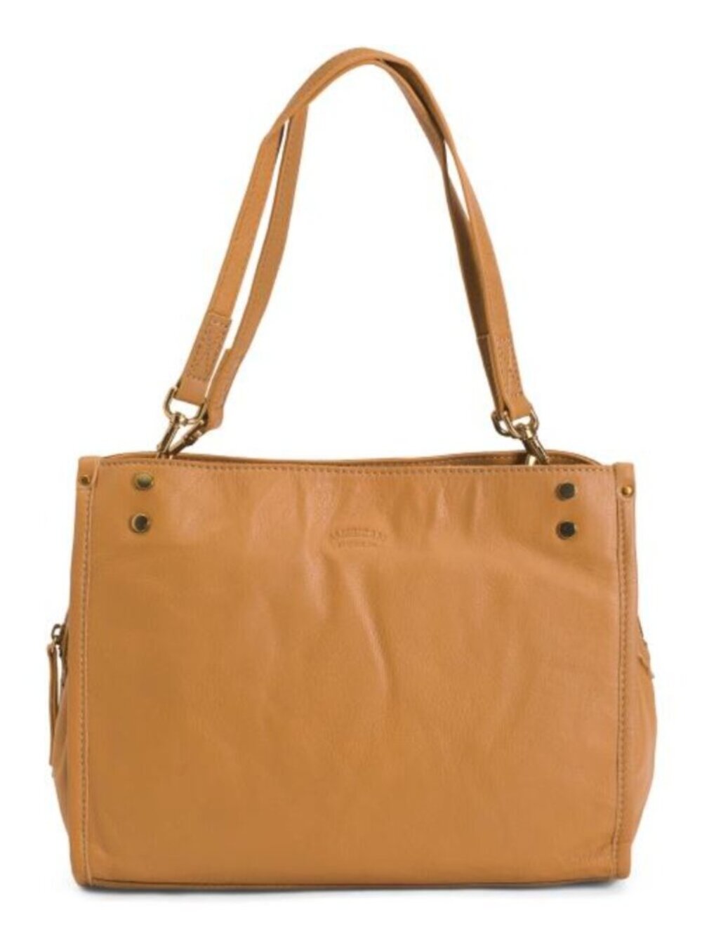AMERICAN LEATHER CO. Leather Lenox Triple Entry Satchel